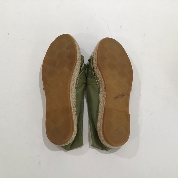 Anthropologie green leather spadrilles size 37 - Picture 5 of 5